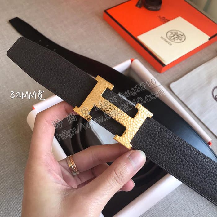 HERMES皮帶 雙面小牛皮 togo底皮 進口白夾心 雙面皮帶 愛馬仕男腰帶  hgh1913